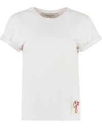 Golden Goose - White Cotton T-shirt - Lyst
