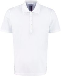 Thom Browne - Short-sleeved Cotton Polo Shirt - Lyst