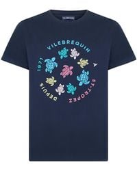 Vilebrequin - Cotton T-Shirt With Print - Lyst