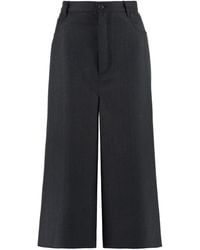Balenciaga - Wool Wide-leg Trousers - Lyst