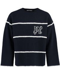 Palm Angels - Knit Wool Blend Pullover - Lyst