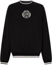 Dolce & Gabbana - Logo Detail Cotton Sweatshirt - Lyst