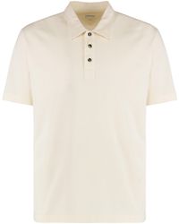 Bottega Veneta - Polo in piquet di cotone - Lyst