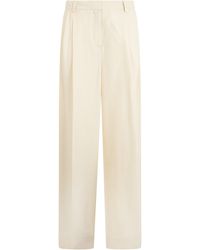 TOTEME - Trousers With Pleats Viscose Trouser Suits - Lyst
