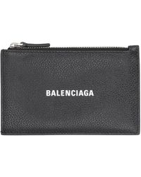 Balenciaga - Iconic Monogram Calfskin Card Holder - Lyst