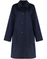 Tory Burch - Reversible Wool Coat - Lyst