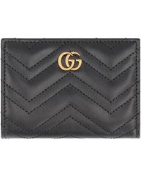 Gucci - Portafoglio GG Marmont in pelle - Lyst