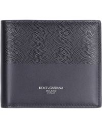 Dolce & Gabbana Portafoglio flap-over in pelle - Nero