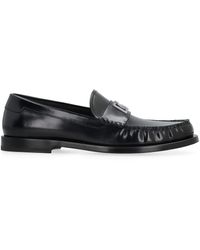Dolce & Gabbana - Brushed Leather Loafers - Lyst