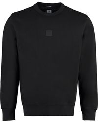 C.P. Company - Cotton Crew-neck Sweatshirt With Logo - Lyst