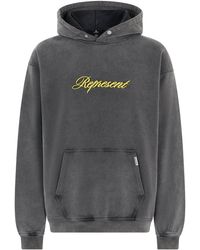 Represent - Hooded Sweatshirt With Embroidery - Lyst