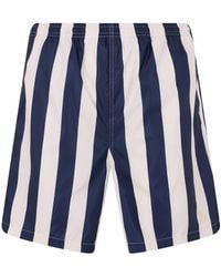 Ami Paris - Striped Swim Shorts - Lyst