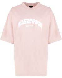 Balenciaga - Cotton Crew-neck T-shirt - Lyst