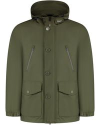 Woolrich - Solid Hood Jackets - Lyst