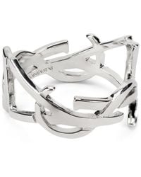 Saint Laurent - Anello ferma foulard Cassandre - Lyst