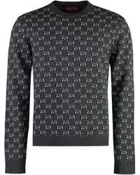 Gucci - Jacquard Wool Crew-Neck Sweater - Lyst