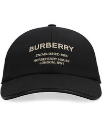 Burberry - Cappello da baseball con logo ricamato - Lyst