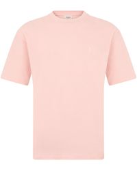 Saint Laurent - Cotton T-Shirt With Embroidered Logo - Lyst