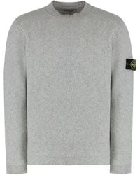 Stone Island - Ribbed Crew Neck Sweater - Lyst