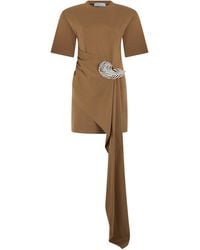 GIUSEPPE DI MORABITO - Short Dress With Draping - Lyst