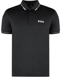 BOSS - Polo in tessuto tecnico - Lyst