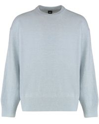 BOSS - Wool Crew Neck Sweater - Lyst