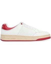 Saint Laurent - Sl/61 Leather Low-Top Sneakers - Lyst
