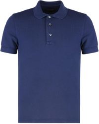 Tom Ford - Polo in piquet di misto cotone - Lyst