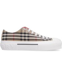 Burberry - Sneakers low-top in tessuto - Lyst