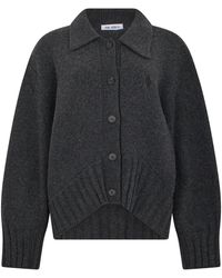 The Attico - Cardigan With Collar - Lyst