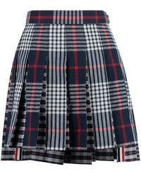 Thom Browne - Checkered Mini Skirt - Lyst