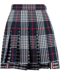 Thom Browne - Checkered Mini Skirt - Lyst