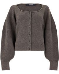 Jacquemus - Cropped Sweater With Buttons - Lyst