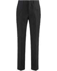 Fendi - Pantaloni in lino e cotone - Lyst