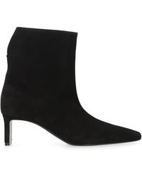 KHAITE - Ankle Boots Ona Suede Calf Leather - Lyst