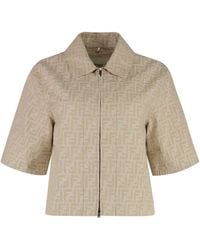 Fendi - Jacket Cotton-Linen - Lyst