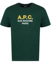 A.P.C. - Madame Cotton Crew-neck T-shirt - Lyst