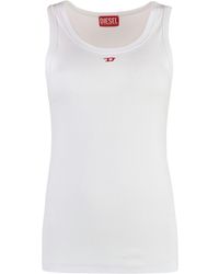 DIESEL - Tank top T-Anky-D a costine - Lyst