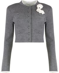 Self-Portrait - Cardigan in misto lana - Lyst