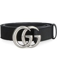 Gucci - GG Buckle Canvas Belt - Lyst