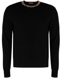 Burberry - Crew-Neck Wool Sweater - Lyst