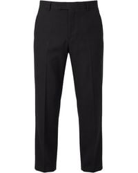 Saint Laurent - Straight Leg Wool Pants - Lyst