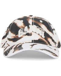 Ganni - Cap With Print Visor - Lyst