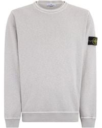Stone Island - Cotton Sweatshirt With Logo - Lyst