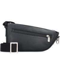 Burberry - Shield Leather Crossbody Bag - Lyst