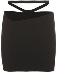 ANDREADAMO - Knitted Mini Skirt - Lyst