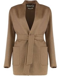 Max Mara - Draped Jacket Camel - Lyst