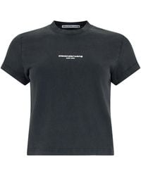 Alexander Wang - Cotton T-Shirt With Logo - Lyst