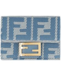 Fendi - Baguette Tri-Fold Wallet - Lyst