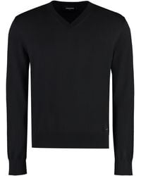 DSquared² - Cotton V-Neck Sweater - Lyst